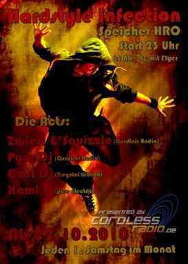 Hardstyle Infection Flyer