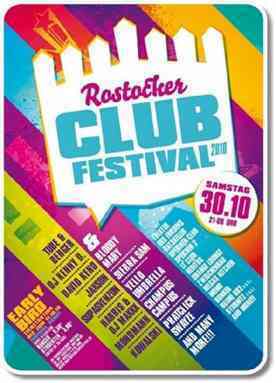 Das Rostocker Clubfestival Flyer