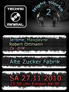 Night Works Runde II Flyer